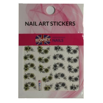 RONNEY - Naklejki wodne na paznokcie NAILART STICKERS RN 129    !